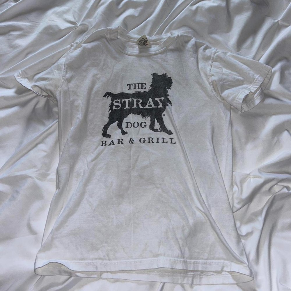 Comfort Colors Women's White and Black T-shirt